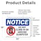 Signmission Do Not Climb In Or Around Dumpster Sign With Symbol, 24 in W x Rectangle, Vinyl Decal OS-2PACK-NS-D-1824-L-11095 - alternate 2